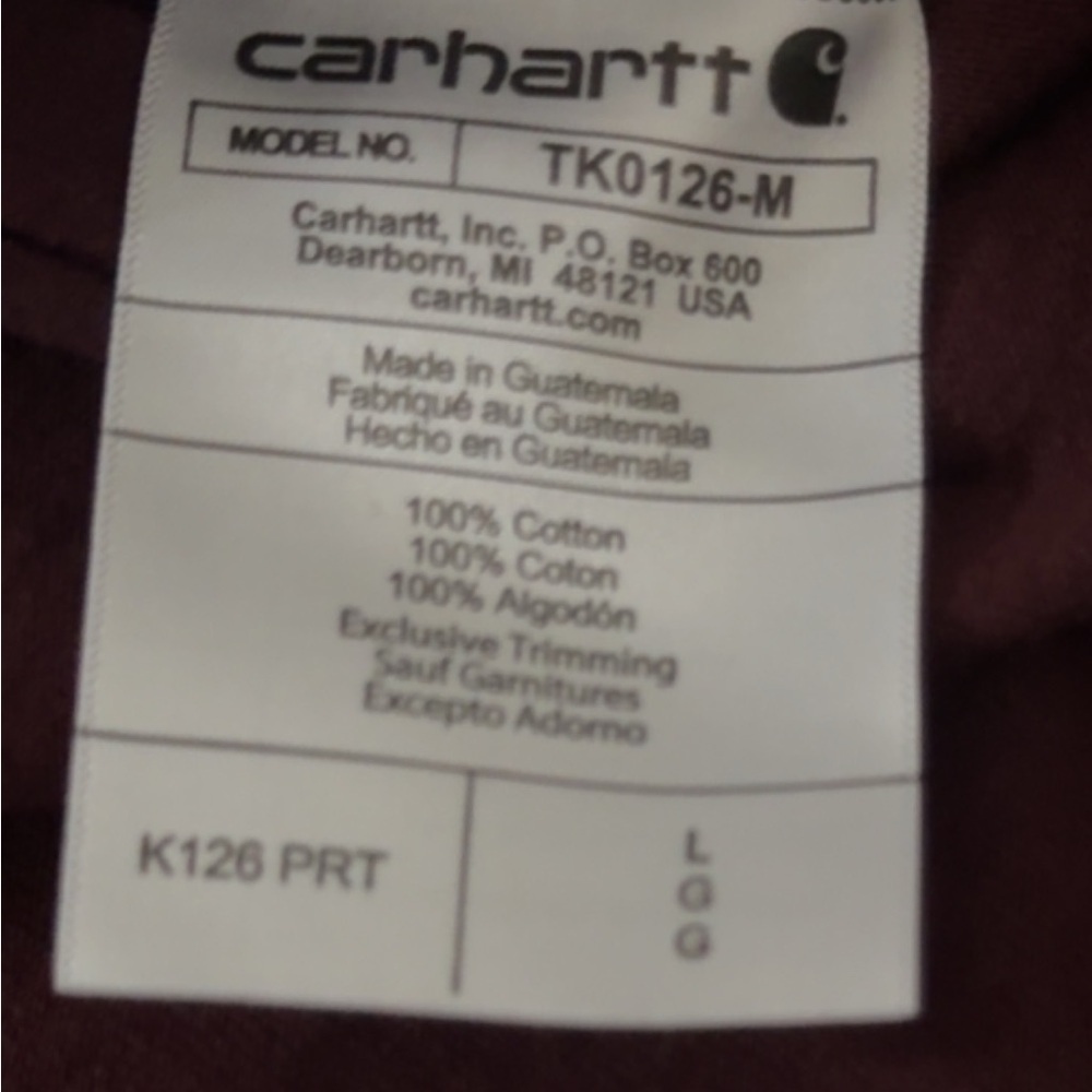 Carhartt Deep Maroon Loose Fit Shirt - Picture 7 of 8
